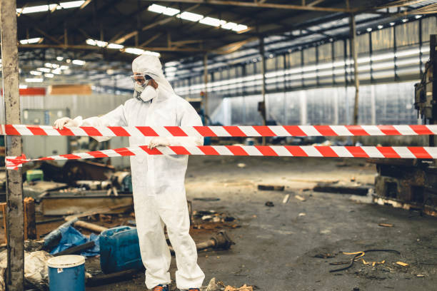 Professional Biohazard technician working in Loudon, NH